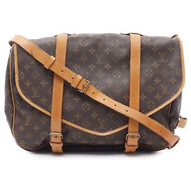 Louis Vuitton Monograma Marrom Saumur 43 Marrom