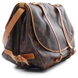 Louis Vuitton-Louis Vuitton Brown Monogram Saumur 43-Brown