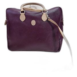Trussardi Leather Handbag Dark Red Dark red