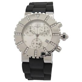 RELOJ CHAUMET CLASS ONE CRONÓGRAFO 624 38MM ACERO DIAMANTES CUARZO Plata