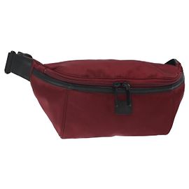 Bauchtasche aus rotem Nylon Burberry Black label Auth ti3060 Rot