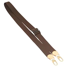 Louis Vuitton-LOUIS VUITTON Adjustable Shoulder Strap Cotton 33.9""-50.4"" Brown Auth am8409-Brown,Golden