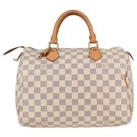 Louis Vuitton-LOUIS VUITTON Damier Azur Speedy 30 Hand Bag N41533 LV Auth 122950V-Other
