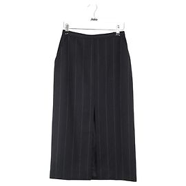 Saint Laurent Schwarzer Wollrock Schwarz