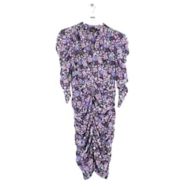Isabel Marant-Silk dress-Purple