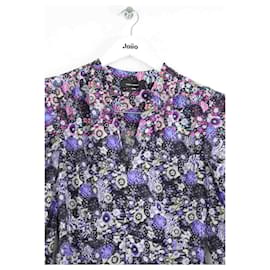Isabel Marant-Silk dress-Purple
