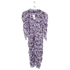 Isabel Marant-Silk dress-Purple