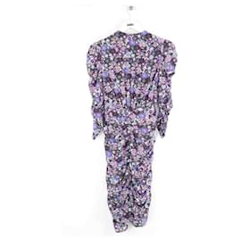 Isabel Marant-Silk dress-Purple