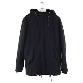 Iro Black Wool Coat Men M Black