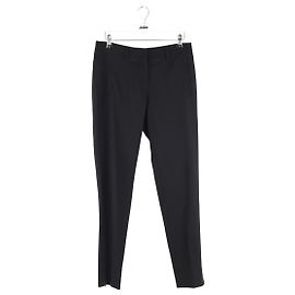 Miu Miu Schwarze Woll-Slim-Hose Schwarz