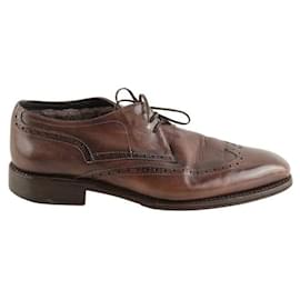 Autre Marque Scarpe stringate in pelle marrone Marrone