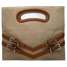 Yves Saint Laurent Sac en coton vintage YSL beige Beige