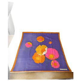 Vintage Dior Silk Scarf Purple