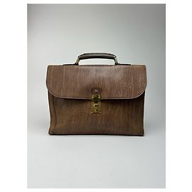 Malette en cuir vintage Balenciaga marron Marron
