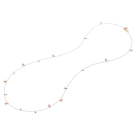 Dodo Pomellato-Dodo Pomellato Bubble necklace in 925 silver with 9K rose gold spheres and 925 silver and 9K rose gold plates.-Silvery,Golden