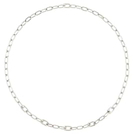 Dodo Pomellato-925 silver essentials necklace with 5 openable links plus one openable link as a closure.-Silvery