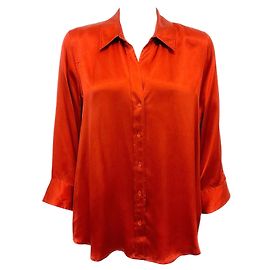 L'Agence Clay Seidenbluse Dani Orange