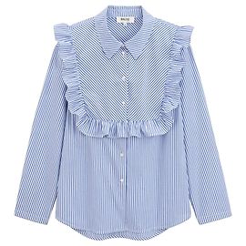 Top Cassi Balzac Paris a rayas azules de algodón Azul
