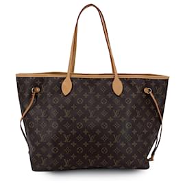 Louis Vuitton-Monogram Canvas Neverfull GM Tote Shopping Bag-Brown