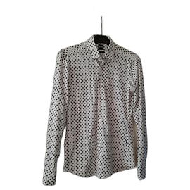 Camicia Hugo Boss Slim Fit Bianca Bianco