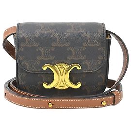 Céline Borsa a Spalla Celine Triomphe Marrone