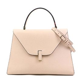 Bolsa de couro rosa bege Valextra Bege
