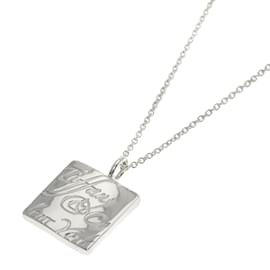 Tiffany & Co-Tiffany Notes Square Necklace in Silver-Silvery