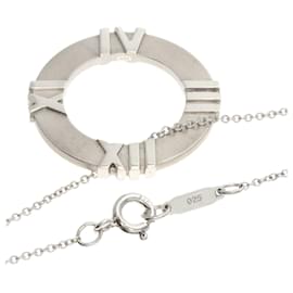 Tiffany & Co-Tiffany Atlas Circle Necklace in Silver-Silvery