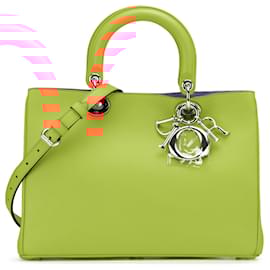 Dior-Dior Orange Medium Smooth Calfskin Diorissimo Satchel-Orange