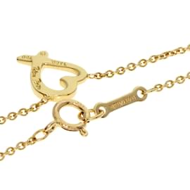 Tiffany & Co-Tiffany Loving Heart Necklace in 18K Yellow Gold-Golden