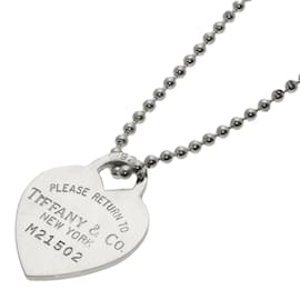 Tiffany & Co-Tiffany Return to Heart Long Necklace in Silver-Silvery