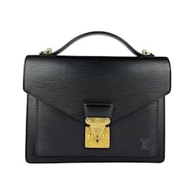 Louis Vuitton-Louis Vuitton Epi Montsouris Shoulder Bag-Black
