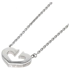 Cartier-Cartier C Heart Necklace in 18K White Gold-Other