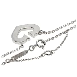 Cartier-Cartier C Heart Necklace in 18K White Gold-Other
