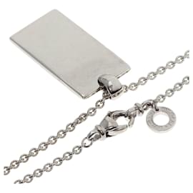 Bulgari-Bvlgari Ingot 1P Diamond Necklace in 18K White Gold-Other