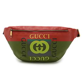 Gucci-Gucci Leather Fanny Pack-Red,Green,Yellow