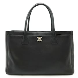 Chanel-Chanel Executive Line Coco Mark Tote Bag-Black
