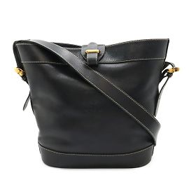 Loewe Anagram Shoulder Bag Black White