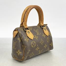 Louis Vuitton-Louis Vuitton Monogram Mini Speedy Handbag-Brown