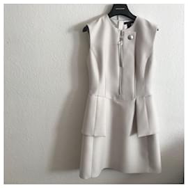 Louis Vuitton-Peplum Dress-Grey