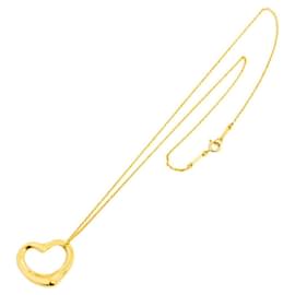 Tiffany & Co-Tiffany & Co. Heart Necklace in Yellow Gold-Golden