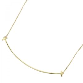 Tiffany & Co-Tiffany Necklace T Smile Large in 18K Yellow Gold-Other