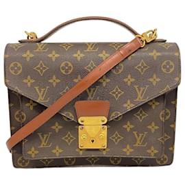 Louis Vuitton-Louis Vuitton Monogram Montsouris 28 Shoulder Bag-Brown