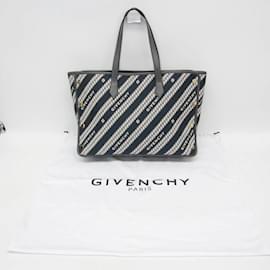 Givenchy-Givenchy Bond Tote BB50AVB0RX-Brown,White,Navy blue