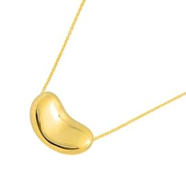 Tiffany & Co-Tiffany & Co. Bean Necklace in 18K Yellow Gold-Golden