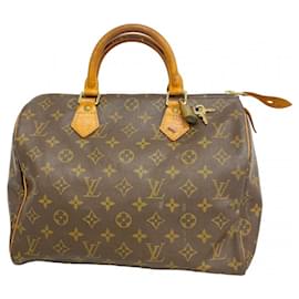 Louis Vuitton-Louis Vuitton Monogram Speedy 30 Handbag-Brown
