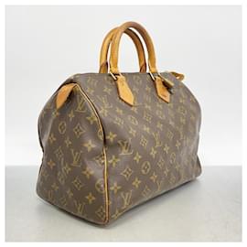 Louis Vuitton-Louis Vuitton Monogram Speedy 30 Handbag-Brown