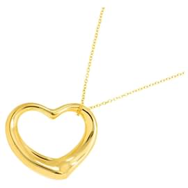 Tiffany & Co-Tiffany & Co. Heart Necklace in Yellow Gold-Golden
