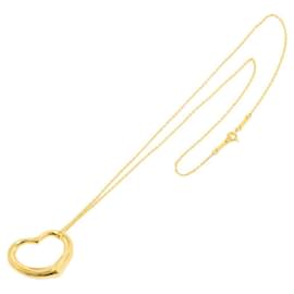 Tiffany & Co-Tiffany & Co. Heart Necklace in Yellow Gold-Golden