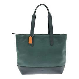 COACH Navy Leather Tote Bag Navy blue